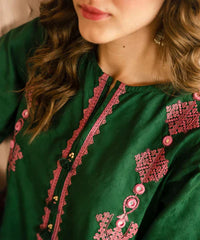 Swagiwear Lawn Unstitched 3 Piece Embroidered Dress 