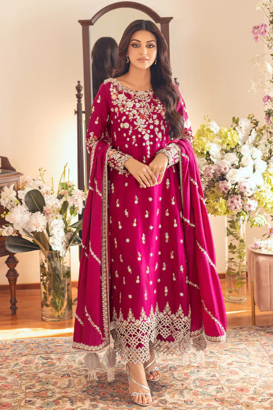 Swagiwear SUNNiA MANAHiL - 3pc Heavy Embroidered Lawn Stuff - 