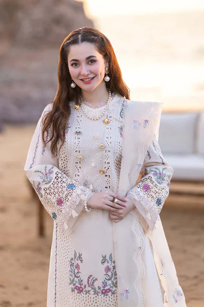 Swagiwear Chikenkari Qalamkar Embroidered Lawn Three Piece 