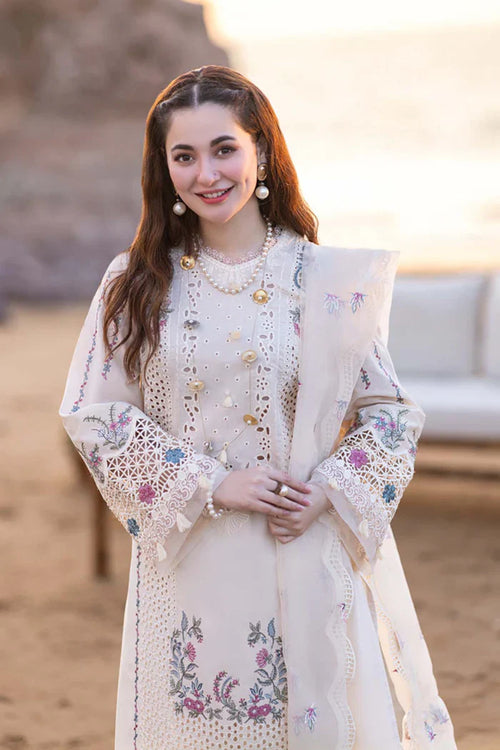 Swagiwear  Chikenkari Qalamkar Embroidered Dhanak Three Piece