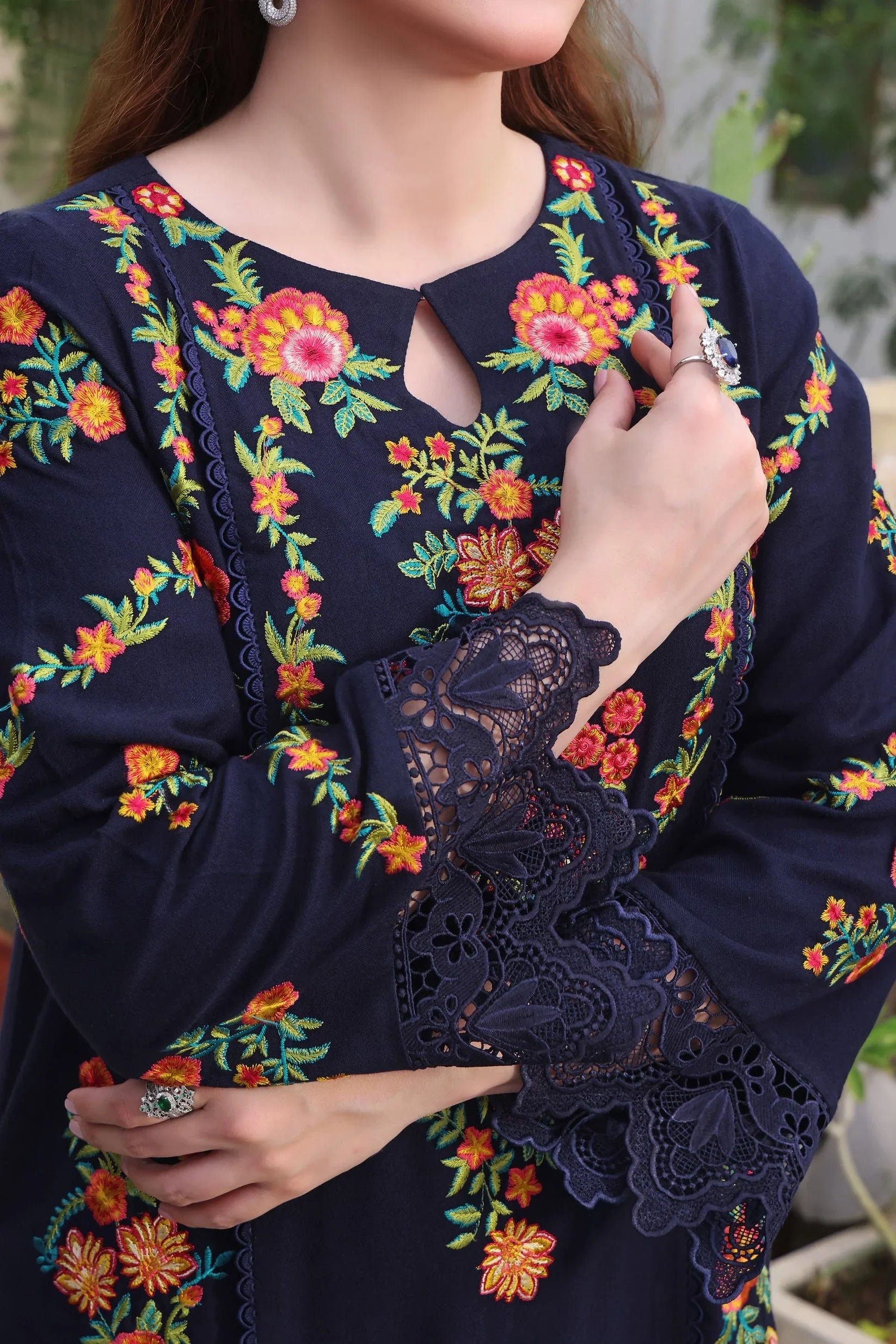 Swagiwear Asim Jofa, unstitched 3 piece Lawn sequence embroidered suit - 