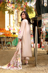 SwagiWear - Unstitched Luxury Lawn Heavy Embroidered 3PC Suit - Sw1356