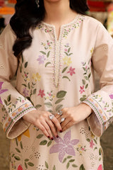 SwagiWear - Unstitched Luxury Lawn Heavy Embroidered 3PC Suit - Sw1356