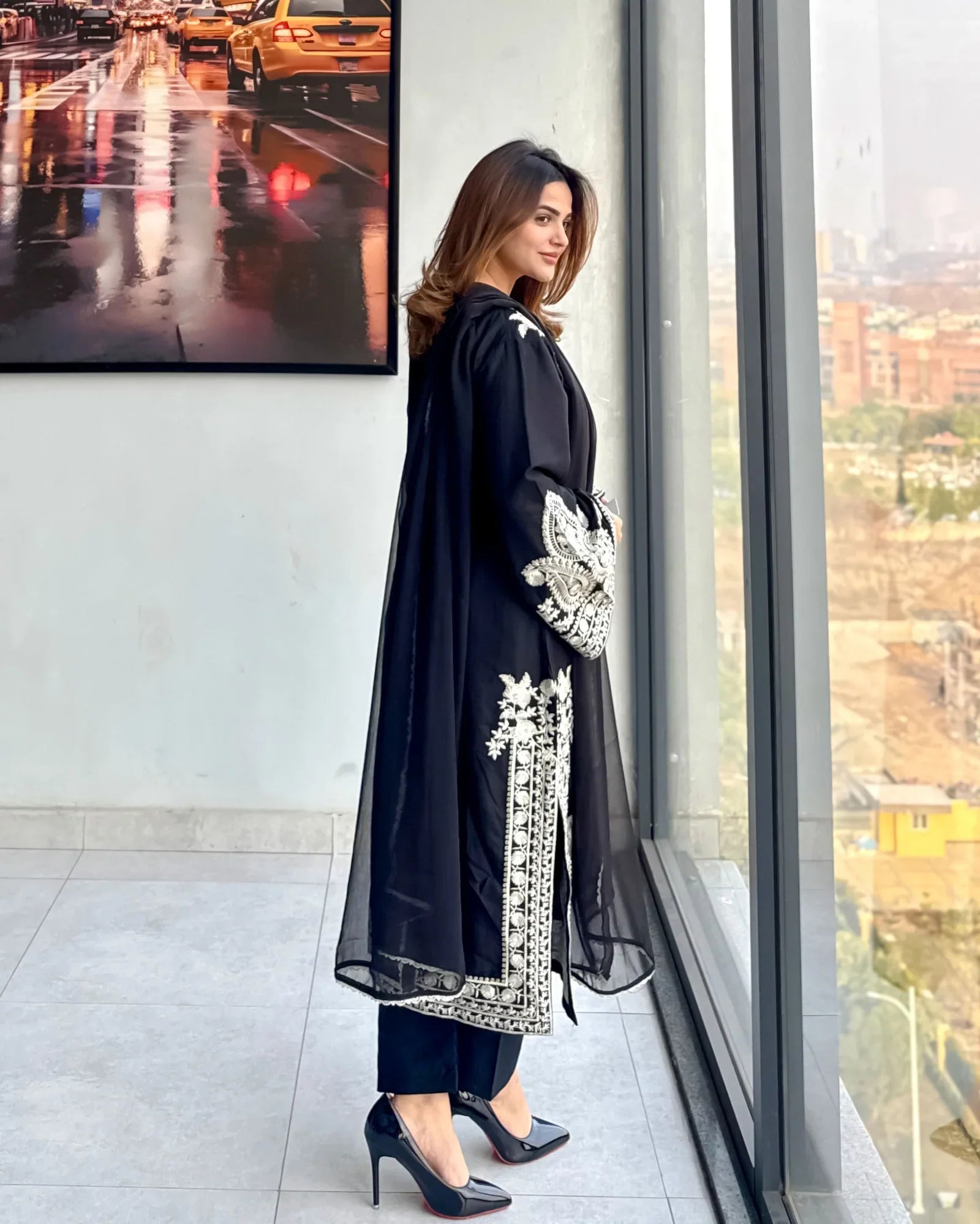 Swagiwear Mirana - Summer 3PC Lawn Embroidered Suit - 