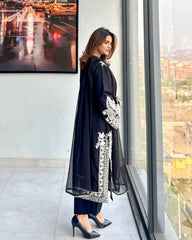 Swagiwear Mirana - Summer 3PC Lawn Embroidered Suit - 
