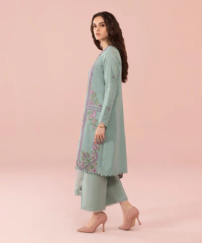 Swagiwear Sapphire, unstitched 3 piece embroidered Lawn suit. 