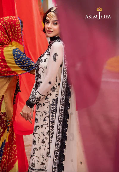 Swagiwear Asim Jofa, unstitched 3 piece embroidered Lawn summer suit 