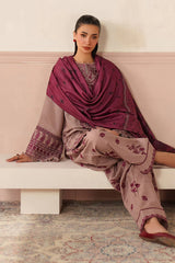 Swagiwear Baroque - 3PC Lawn Embroidered Suit - 
