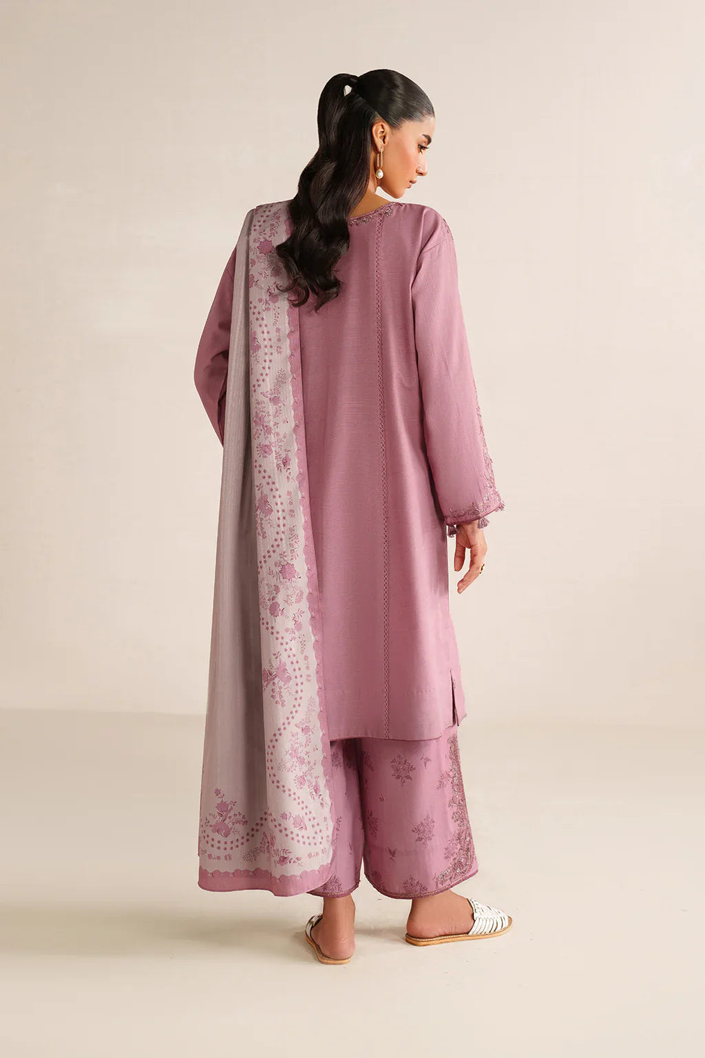 Swagiwear iznik - Summer 3PC Lawn Embroidered Suit - 