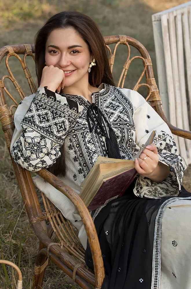 Swagiwear Allys - 3PC Lawn Embroidered Suit - 