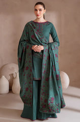 Swagiwear IZNIK - Winter 3PC Dhanak Embroidered Suit - 