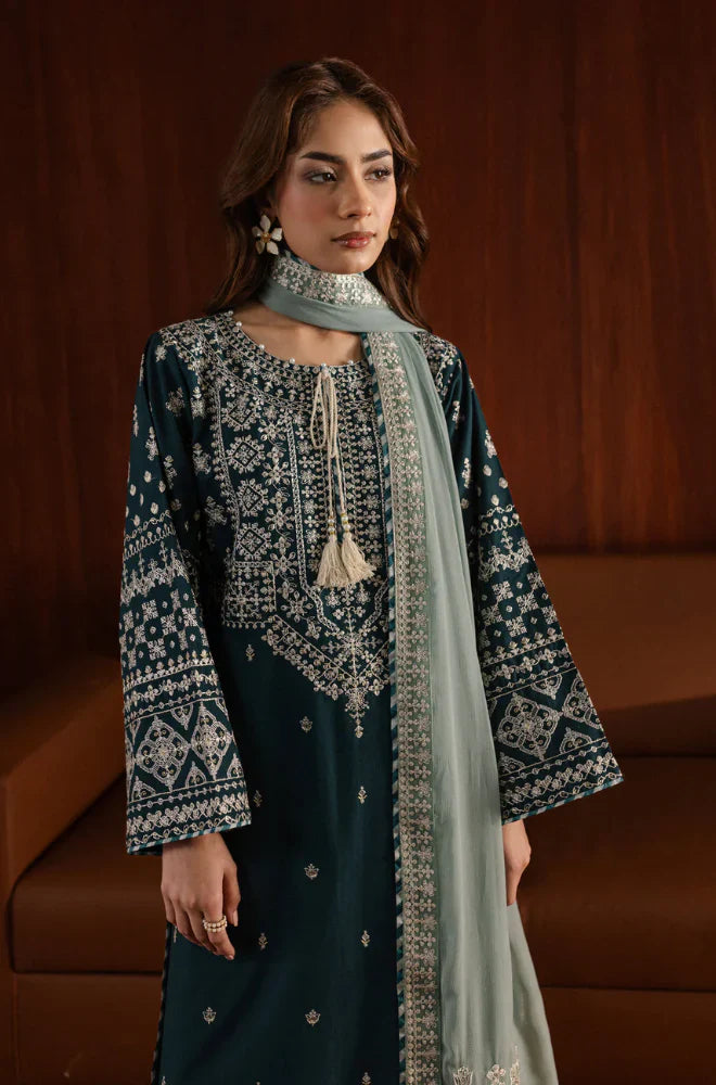 Swagiwear Azure - 3PC Lawn Embroidered Suit - 