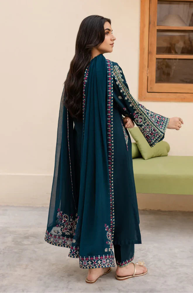 Swagiwear Sapphire 3PC Lawn Embroidered Suit 