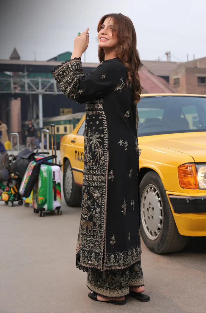 Swagiwear Asim Jofa - summer  3PC lawn Embroidered Suit - 