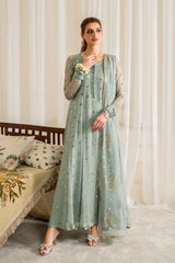 Swagiwear Iznik - Chiffon 3 Piece Sequin Embroidered Dress - 