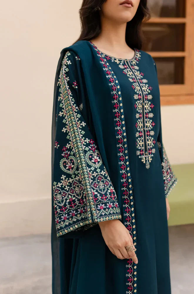 Swagiwear Sapphire 3PC Lawn Embroidered Suit 