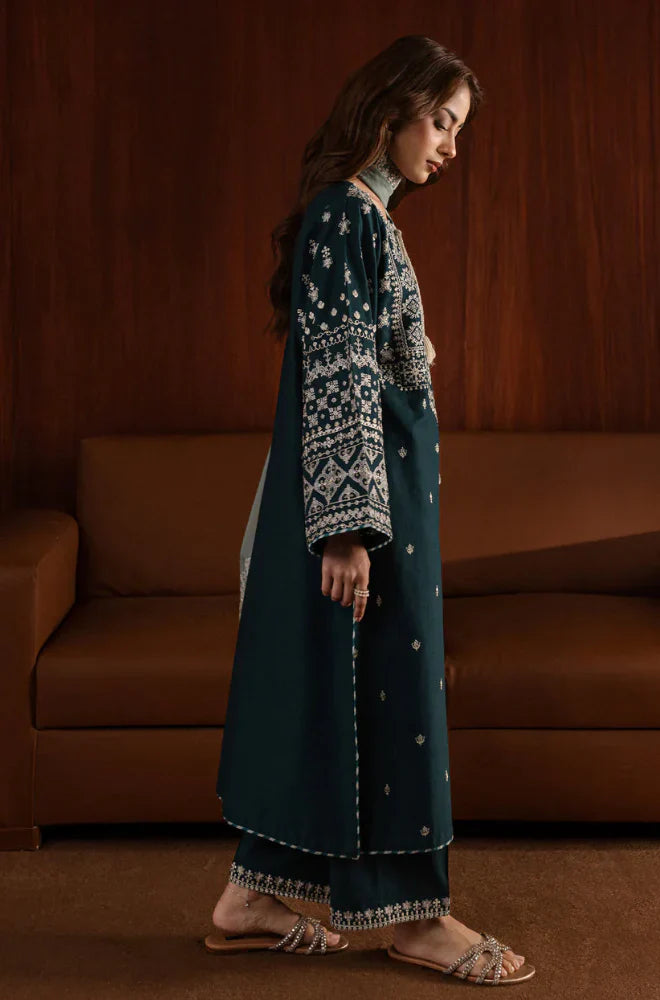 Swagiwear Azure - 3PC Lawn Embroidered Suit - 