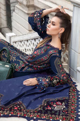 Swagiwear Maria.B- Winter 3PC Dhanak Embroidered Suit - 