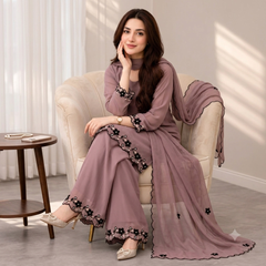 SwagiWear - Summer-3PC Lawn Embroidered Suit - Sw1489
