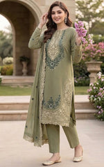 Maria B - Winter Dhanak 3-Piece Suit - Sw1545