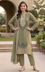 Maria B - Winter Dhanak 3-Piece Suit - Sw1545