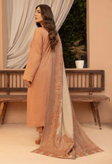 Swagiwear Bin ilyas - Winter 3PC Dhanak Embroidered Suit - 