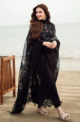 Swagiwear Nureh - 3PC Dhanak ChickenKari Embroidered with Sequence work Suit - 
