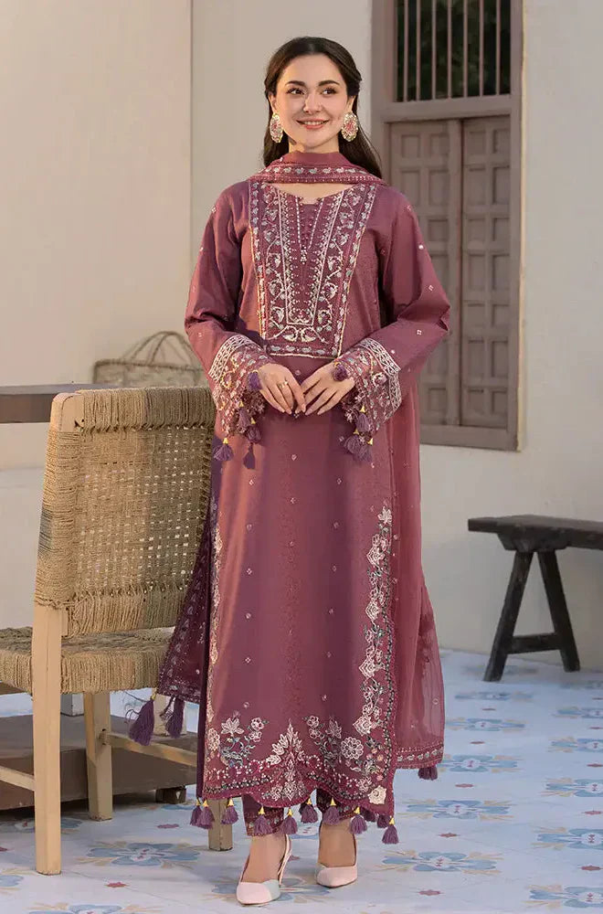 Swagiwear Jade - 3PC Lawn Embroidered Suit - 