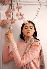 SwagiWear - Summer 3PC Lawn Embroidered Suit - Sw1337