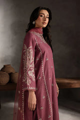 Swagiwear Batik - Summer 3PC Lawn Embroidered Suit - 