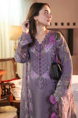 Swagiwear Jade - 3PC Dhanak Chickenkari Embroidered Suit - 