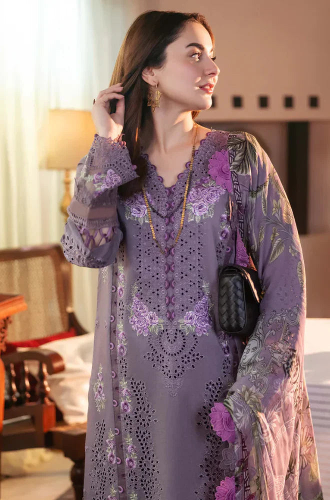 Swagiwear Jade - 3PC Lawn Chickenkari Embroidered Suit - 