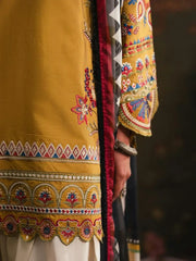 ETHNIC - 03 PCS UNSTITCHED Dhank Embroidered Suit - Sw1538