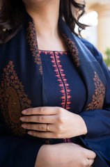 Swagiwear Asling - Winter 3PC Dhanak Embroidered Suit - 
