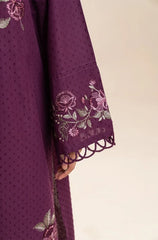 Beechtree - 3PC Dhanak Embroidered Shirt With Chiffon Printed Dupatta and Trouser - Sw1514