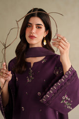Swagiwear iznik - 3PC Lawn Embroidered Suit - 