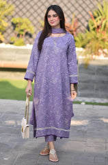Swagiwear Breeze- 3PC Lawn Embroidered Suit - 