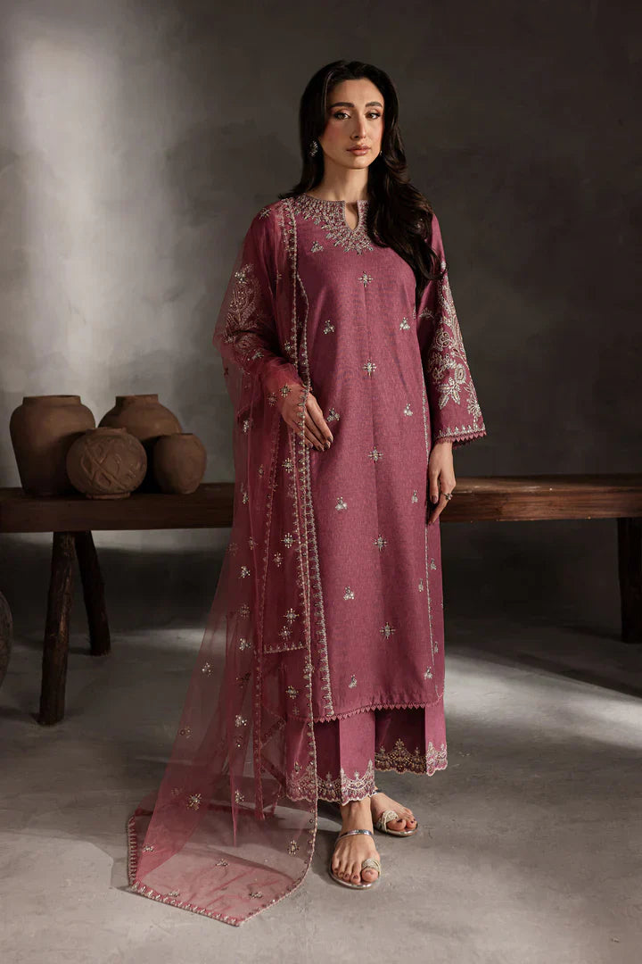 Swagiwear Batik - Summer 3PC Lawn Embroidered Suit - 