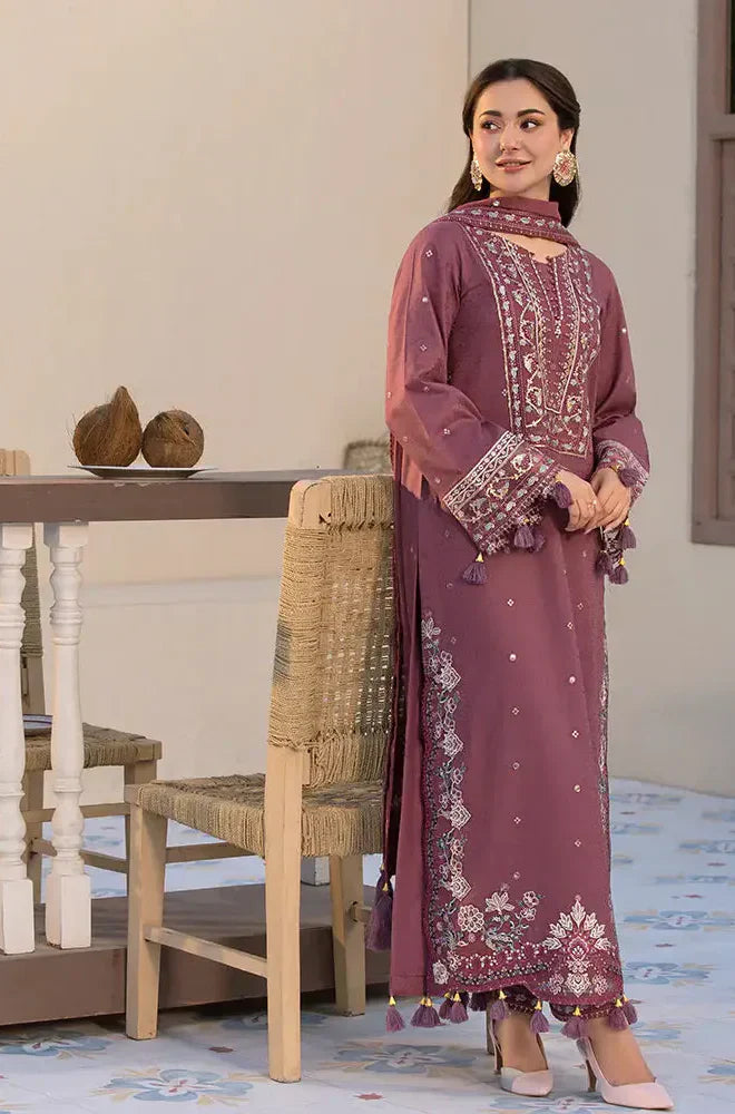 Swagiwear Jade - 3PC Lawn Embroidered Suit - 