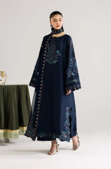 Iznik - 3PC Dhanak Embroidered Shirt With Dhanak Embroidered Dupatta and Trouser - Sw1547