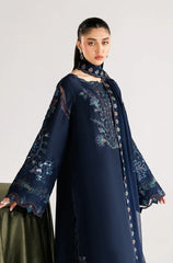 Iznik - 3PC Dhanak Embroidered Shirt With Dhanak Embroidered Dupatta and Trouser - Sw1547