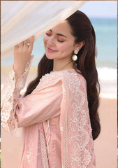 Swagiwear Chikenkari Qalamkar Embroidered 3 PC Lawn - 