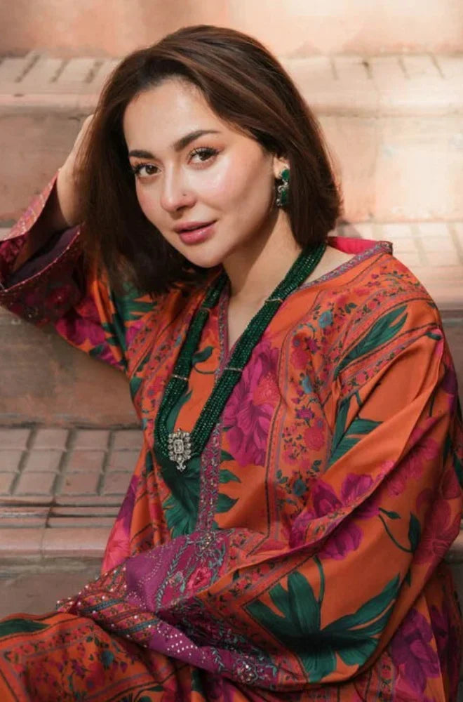 Swagiwear Asim Jofa - Summer 2PC Lawn Digital Print Dress -