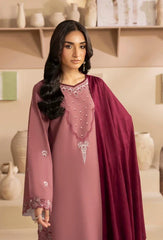 Izel - Winter 3PC Dhanak Embroidered Suit - Sw1528