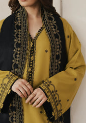 Motifz - Winter 3PC Dhanak Embroidered Suit - Sw1506