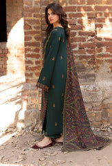 Izel - Winter 3PC Dhanak Embroidered Suit - Sw1503