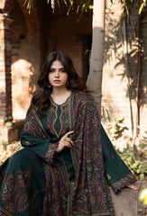 Izel - Winter 3PC Dhanak Embroidered Suit - Sw1503