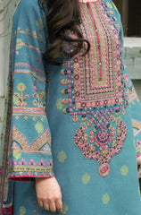Swagiwear Zara Shahjahan - 3PC Dhanak Embroidered Suit - 