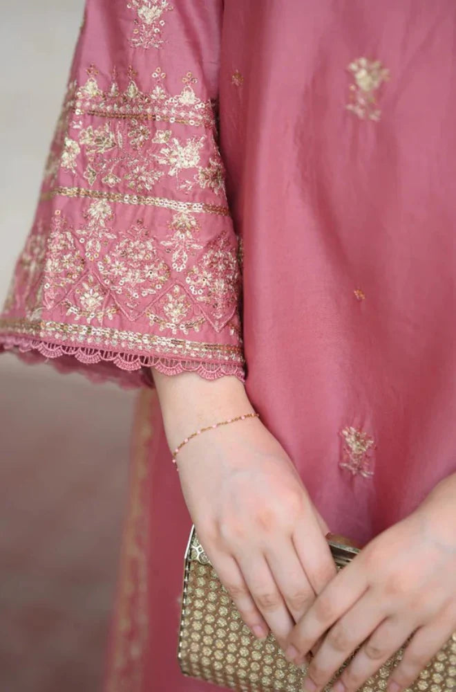 Swagiwear Summer 3PC Lawn Embroidered Suit - 