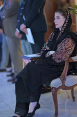 ZARA SHAHJAHAN - 3PC Dhanak Embroidered Shirt with Dhanak Embroidered Dupatta and Trouser - Sw1555